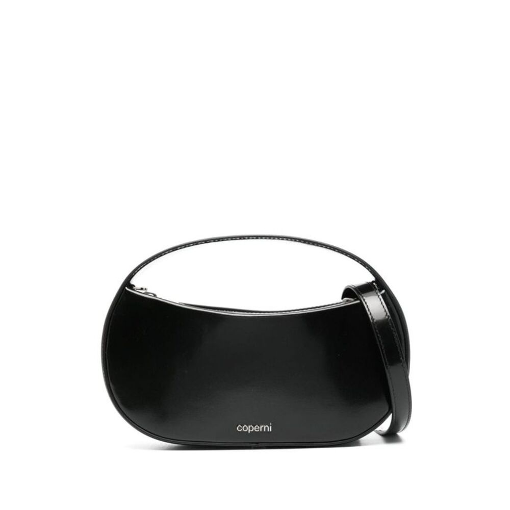 Coperni Glossy Black Shoulder Bag